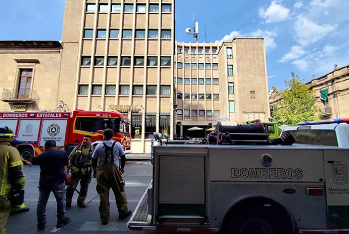 Conato de incendio en el Hotel Alameda de Morelia moviliza a los bomberos