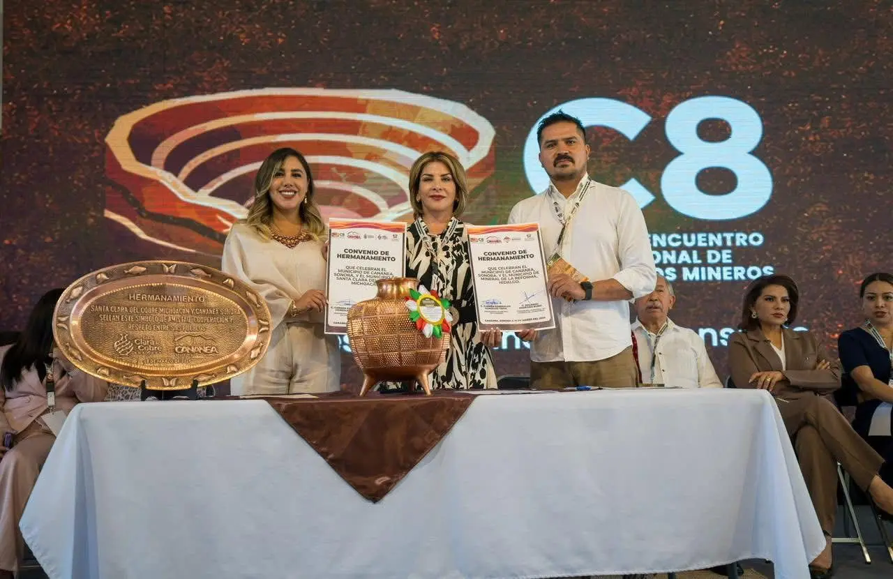 Concreta Dayana Pérez Mendoza en Cananea, Sonora alianza histórica en beneficio de artesanos del cobre