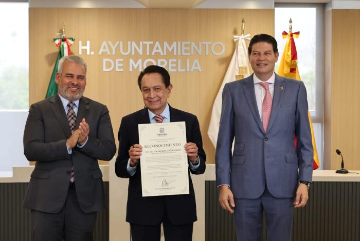Conmemora Alfonso Martínez Alcázar 25 años del rescate del Centro Histórico de Morelia