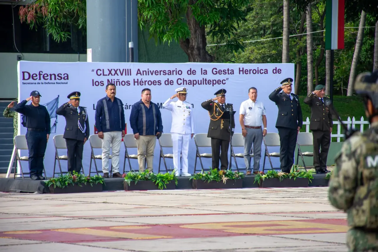 Conmemoran CLXXVIII Aniversario de la Gesta Heroica de los Niños Héroes de Chapultepec