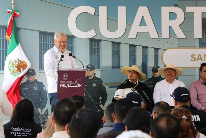 Cuartel Kuarichas, eje de capacitación y coordinación operativa para la Meseta Purépecha: Bedolla