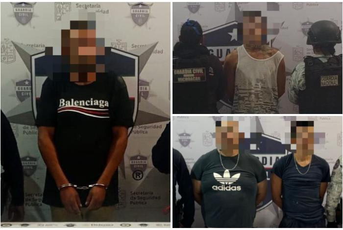 Cuatro detenidos y 38 dosis aseguradas en las últimas horas en Morelia y Erongarícuaro