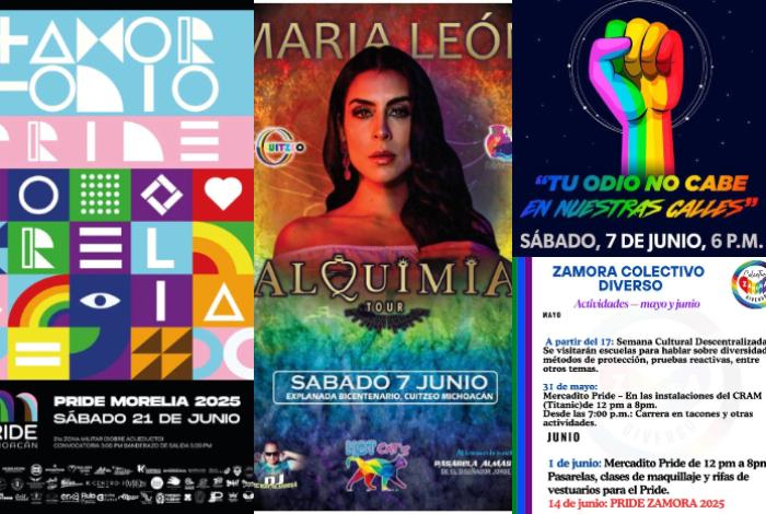 Cuitzeo, Zacapu, Zamora, Paracho, Pátzcuaro, Morelia y más municipios celebrarán el PRIDE desde este fin de semana