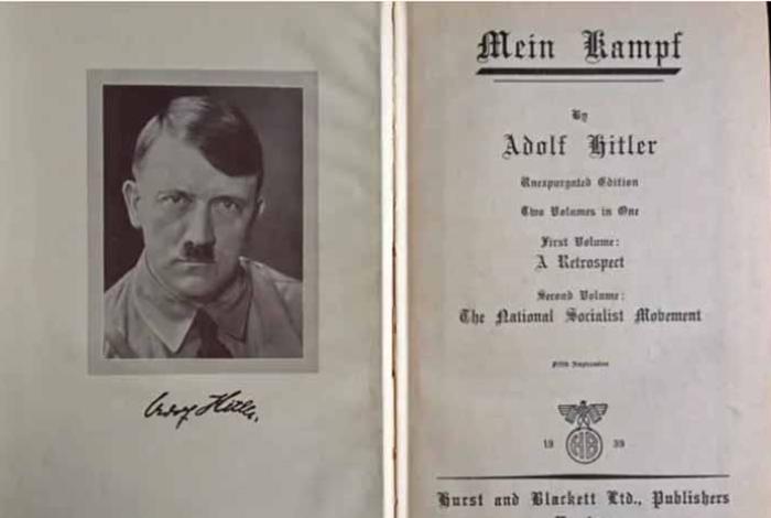Cumple 100 años ‘Mi Lucha’, de Adolf Hitler: libro base del Holocausto