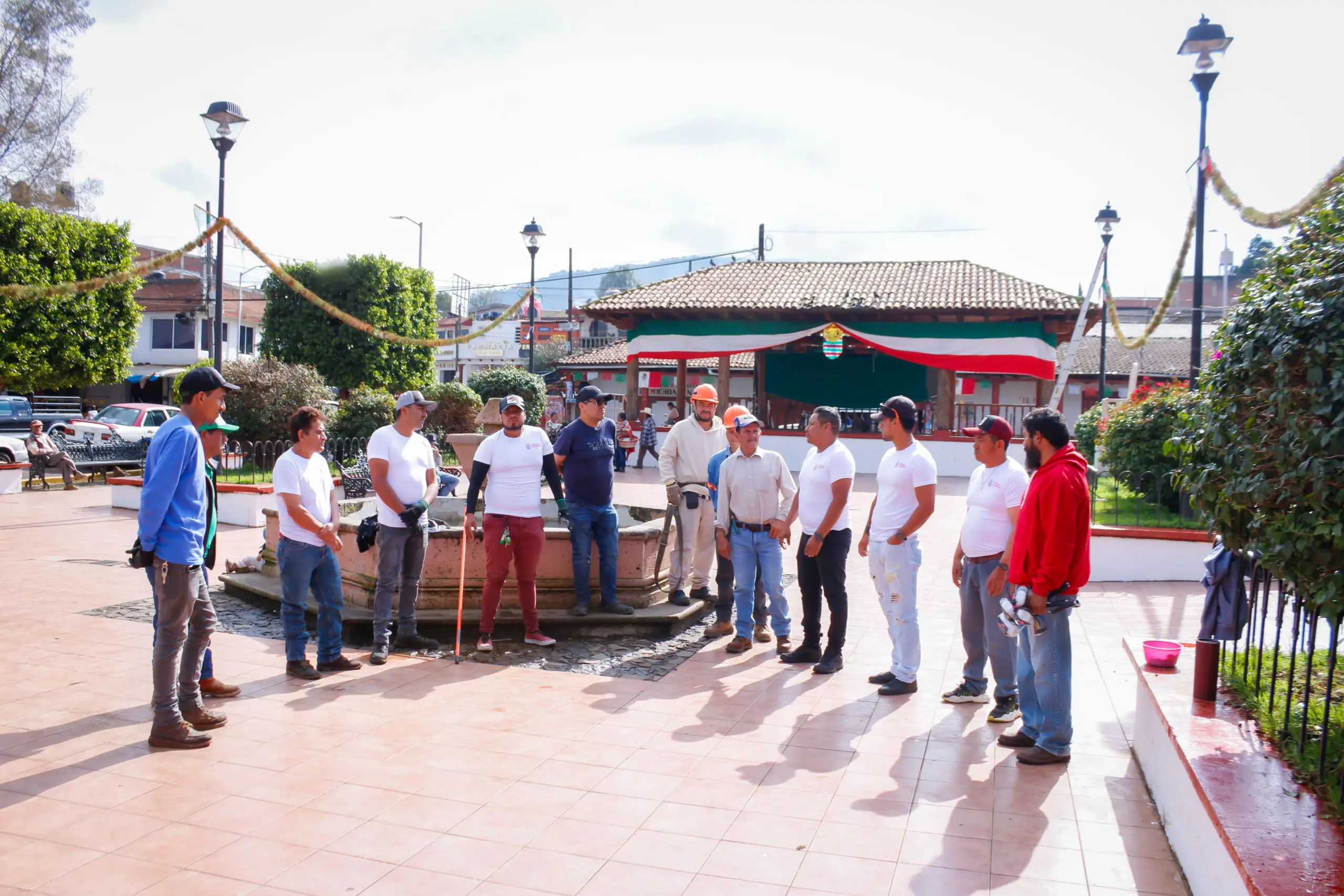 Dayana Pérez Mendoza impulsa rehabilitación de espacios públicos en Opopeo previo a la Feria de la Silla