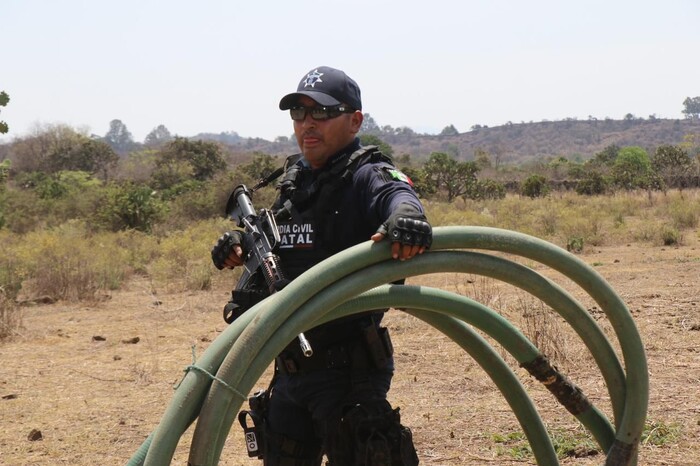 Desactivan 3 tomas ilegales de agua en Zirahuén; extraían más de 200 mil litros en ocho horas