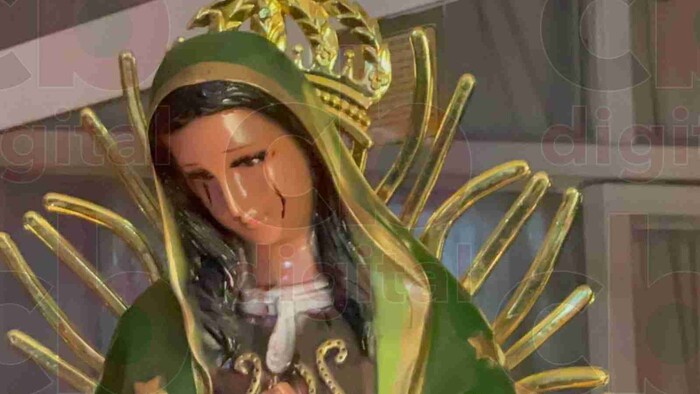 Descarta fabricante de figuras religiosas que lágrimas de Virgen sean pintura: «no se ve despintada su cara»