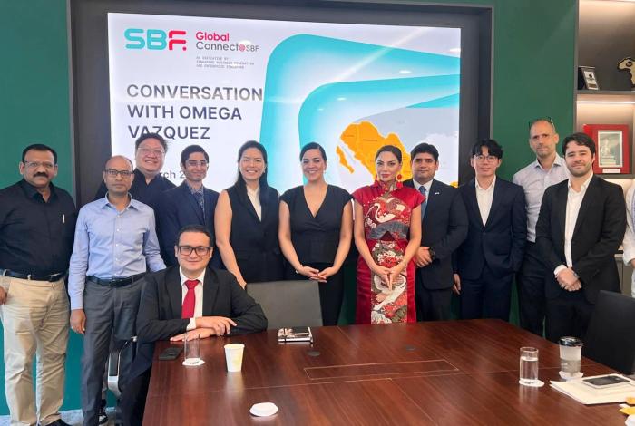 Desde Singapur, Omega Vázquez impulsa agenda económica de México