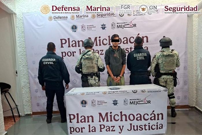 Detenidas, 134 personas y asegurados 77 artefactos explosivos en noviembre, en el marco del Plan Michoacán