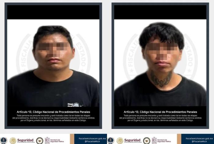 Detienen a dos hermanos,  presuntos responsables del delito de extorsión, en agravio de limoneros en la región de Apatzingán