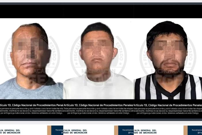 Detienen a tres presuntos extorsionadores en Morelia