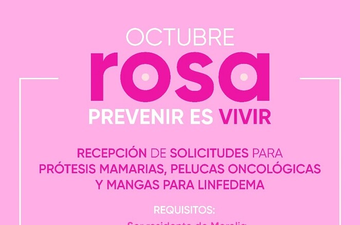 DIF Morelia ofrece apoyos gratuitos a mujeres que enfrentan cáncer de mama