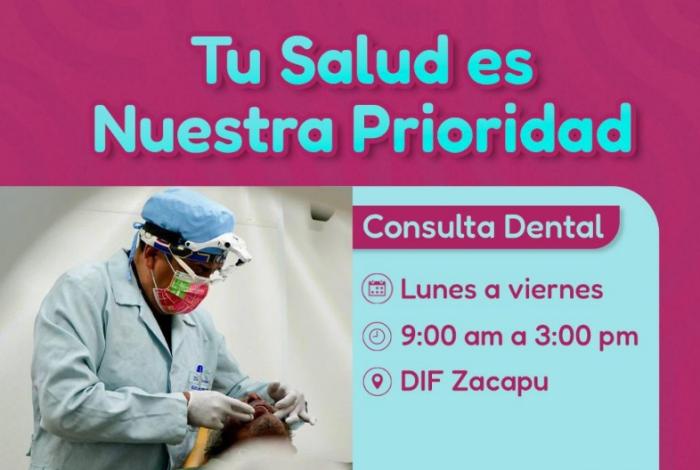 DIF Zacapu refuerza los servicios de salud con consultas dental y oftalmológica