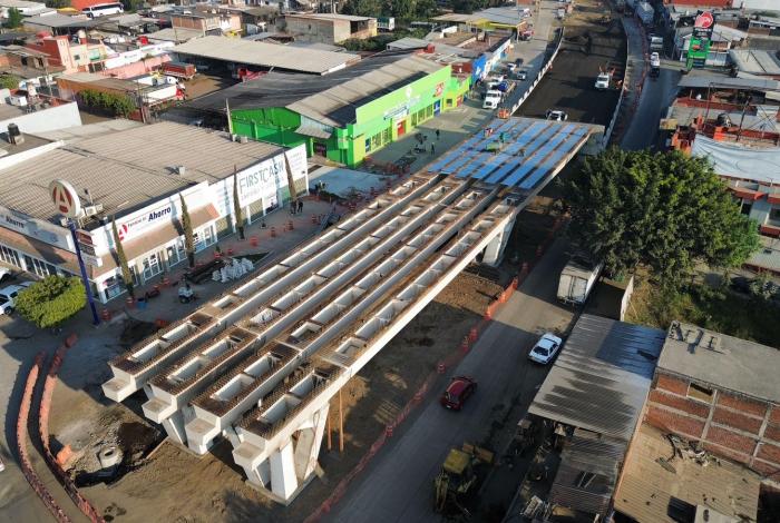 Distribuidor vial La Hielera en la recta final con el 87 % de avance: Rogelio Zarazúa