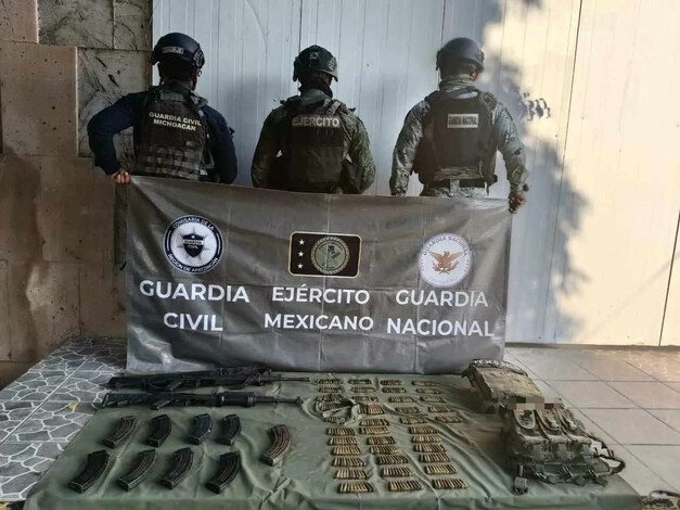  Dos presuntos pistoleros del CJNG abatidos al enfrentarse contra policías y militares en Apatzingán