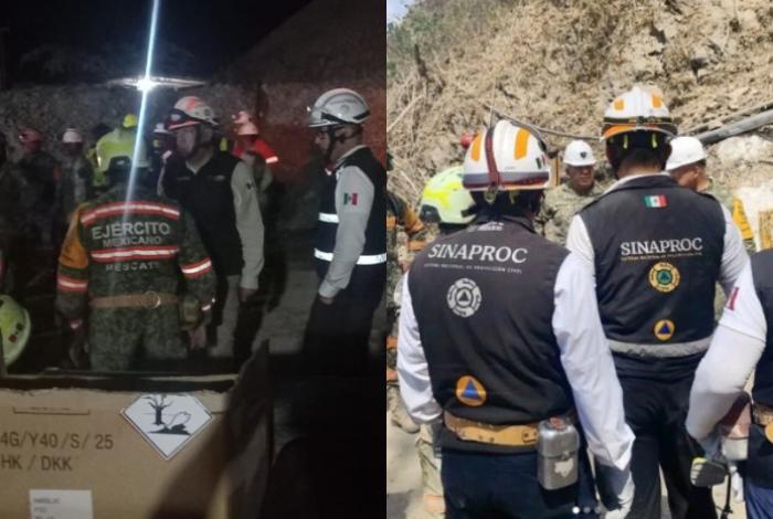 Duplican capacidad de bombeo para rescate de mineros en Sinaloa