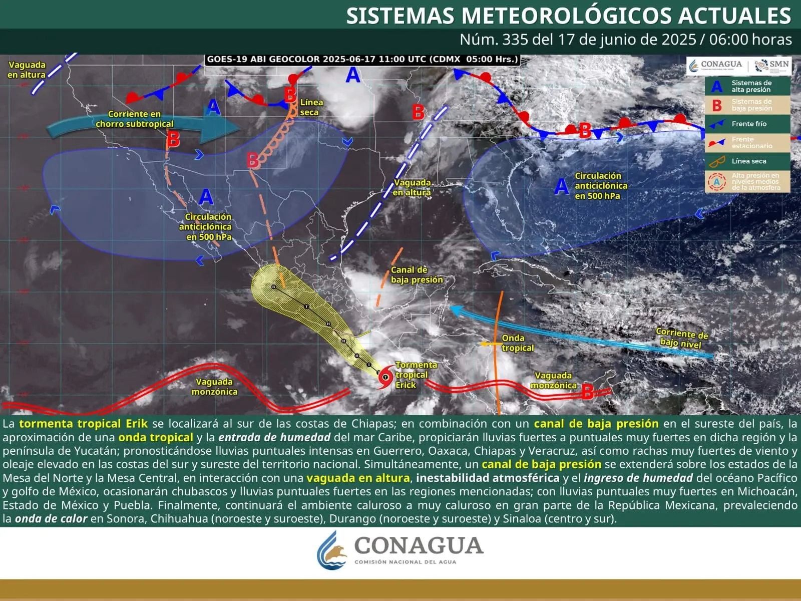Durante este martes habrá lluvias con fuertes en varios municipios de Michoacán