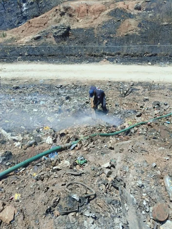 El Ayuntamiento de Morelos actúa con prontitud y eficacia ante incendio en el basurero municipal