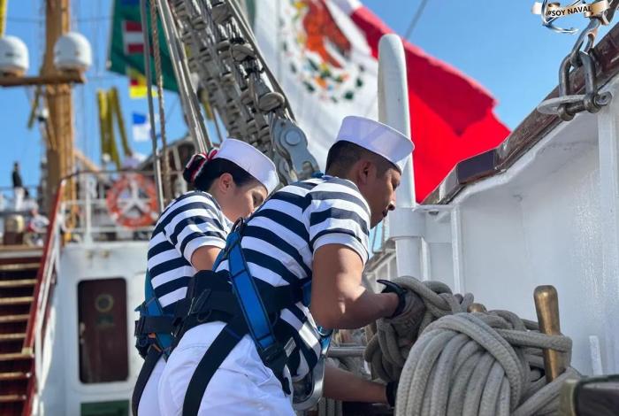 El Buque Escuela Cuauhtémoc regresa a México tras accidente