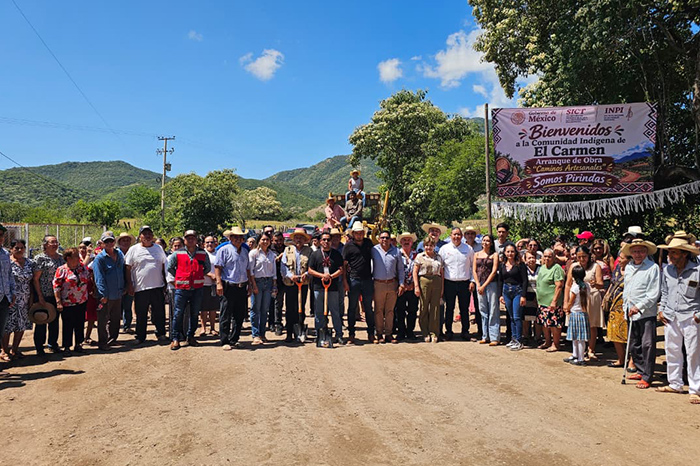 El Carmen, comunidad indígena de Huetamo será beneficiada con carretera artesanal