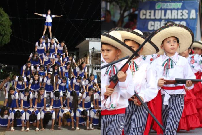 El centro de Huetamo abarrotado por más de 20 mil personas este 20 de noviembre.