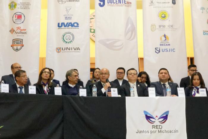 El Conservatorio de las Rosas abre sus puertas al IX Encuentro Docente 2026 de la Red Juntos por Michoacán