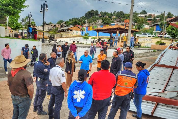El Gobierno Municipal de Salvador Escalante refuerza acciones en Opopeo tras fenómeno meteorológico