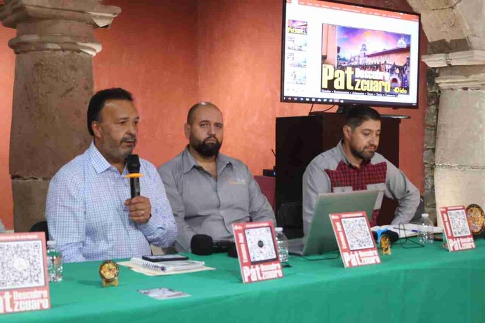  El presidente municipal, Julio Arreola, anuncia el lanzamiento de la app DIDO en Pátzcuaro