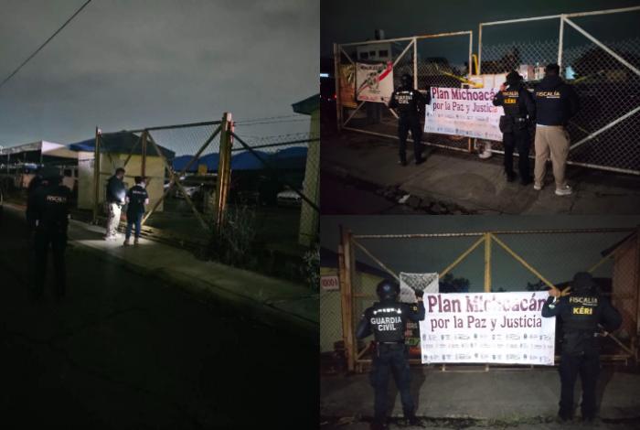 En cateos a lotes de venta de vehículos en Morelia, FGE y SSP aseguran un auto y armas