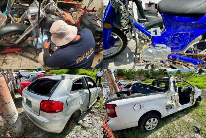 En cateos en Morelia y Tarímbaro, asegura FGE vehículos con alteraciones en medios de identificación
