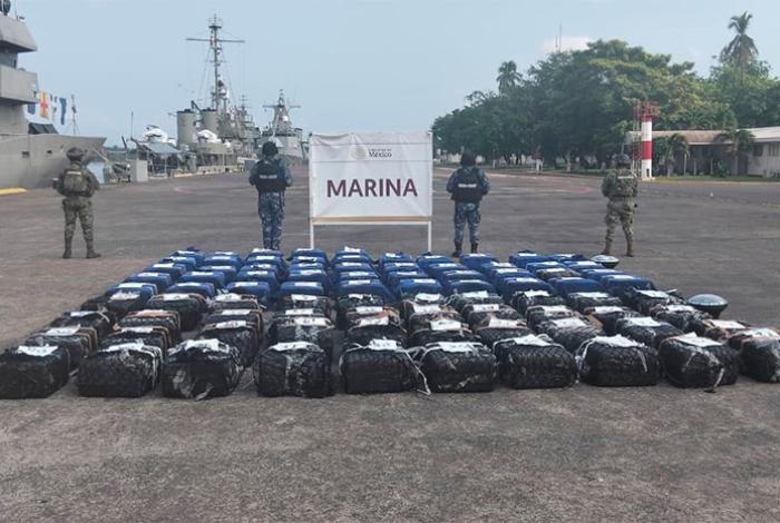 En costas de Michoacán aseguran 2.5 toneladas de cocaína, informa Harfuch
