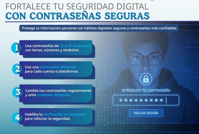 EN EL DÍA MUNDIAL DE LA CONTRASEÑA, LA SSPC EMITE RECOMENDACIONES PARA FORTALECER LA SEGURIDAD DIGITAL