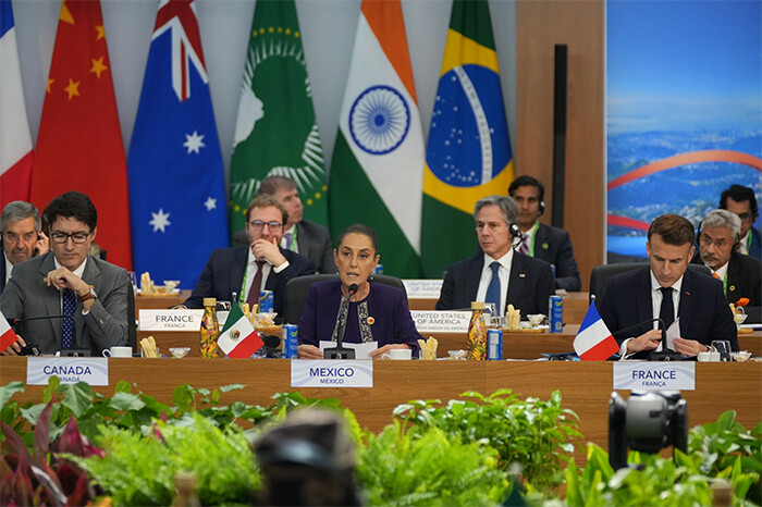 En G20, Sheinbaum propone destinar 1% del gasto militar a programa de reforestación más grande de la historia