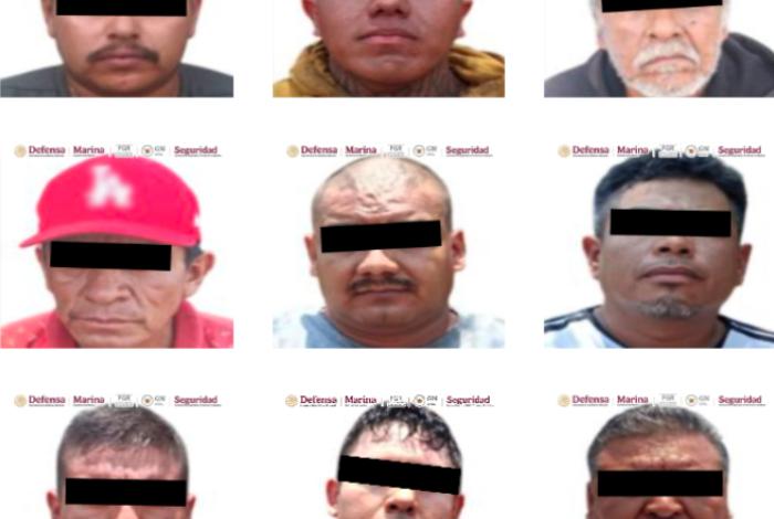 En Guanajuato se detuvo a nueve hombres tras realizar cuatro cateos en predios donde almacenaban hidrocarburos