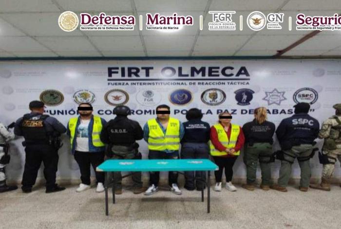 En operativo coordinado en Tabasco, detienen a objetivo prioritario relacionado con extorsión, homicidios y venta de droga