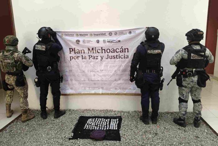 En Plan Michoacán son asegurados 150 envoltorios de metanfetamina en Zamora: SSP