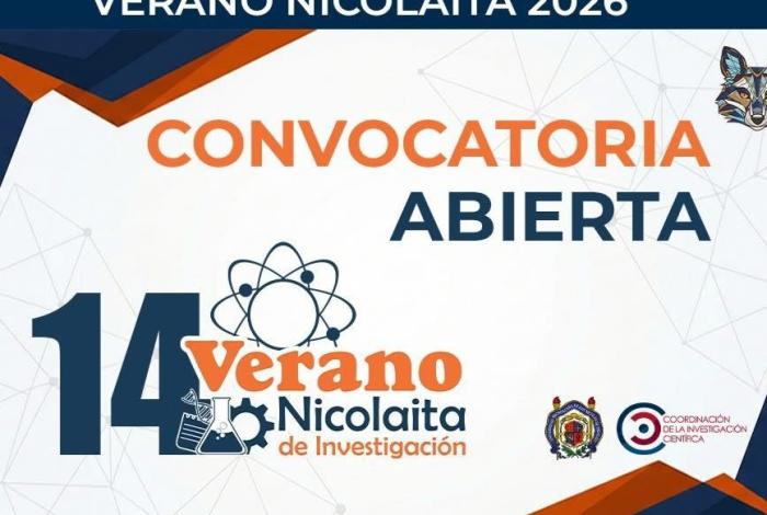 ¿Eres estudiante de la UMSNH y te gusta la investigación y la ciencia?, participa en el 14º Verano Nicolaita de Investigación