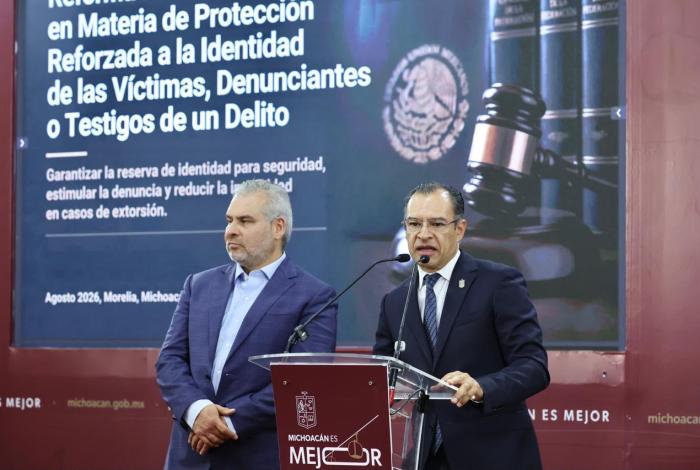 Este martes enviará Bedolla al Congreso iniciativa para proteger la identidad de víctimas, denunciantes y testigos del delito