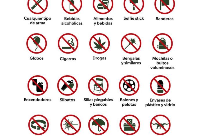 Estos son los objetos que no podrás llevar a las Fiestas Patrias