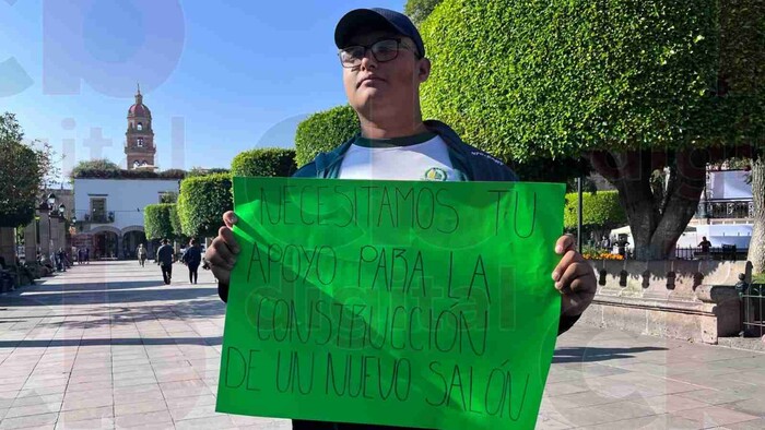  Estudiantes de Telebachillerato piden apoyo económico para reconstrucción de salón tras incendio