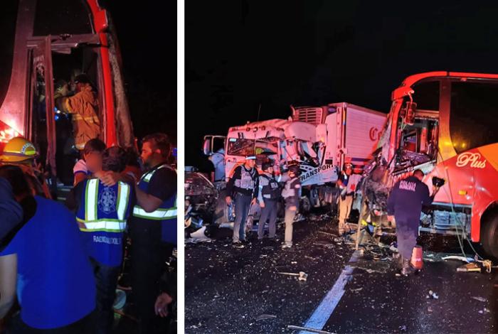 Excursión, a punto de terminar en tragedia: Alumnos de secundaria salvan la vida tras fuerte choque en La Piedad