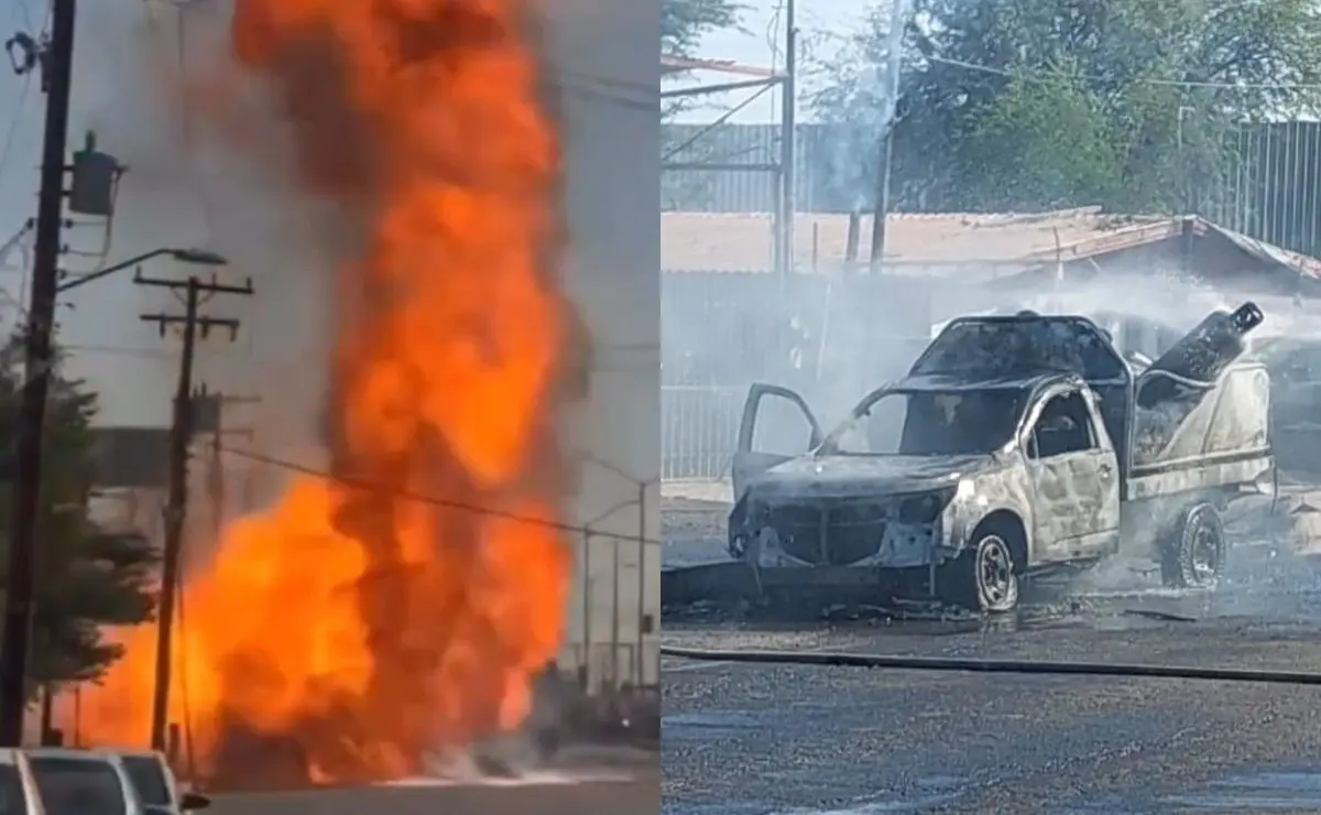 Explota camión con tanques de gas en Mexicali, Baja California | VIDEO