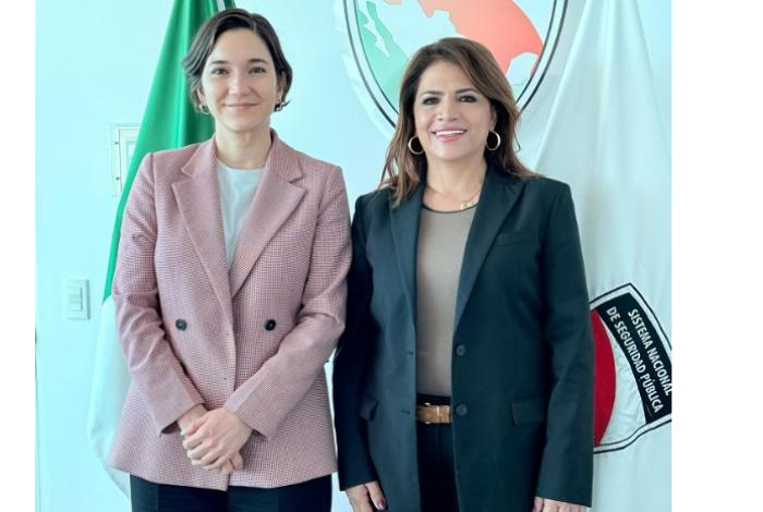 Fabiola Alanís se reúne con la titular del SESNSP y coinciden en fortalecer las áreas de seguridad municipales