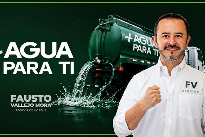 Fausto Vallejo Mora pone en marcha el programa “Más Agua para Ti” en Morelia
