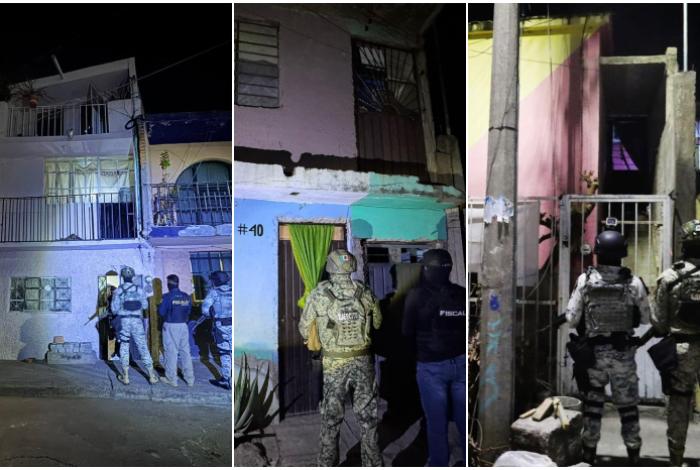 FGE catea 3 casas en Morelia y asegura casi 2 mil dosis de narcótico