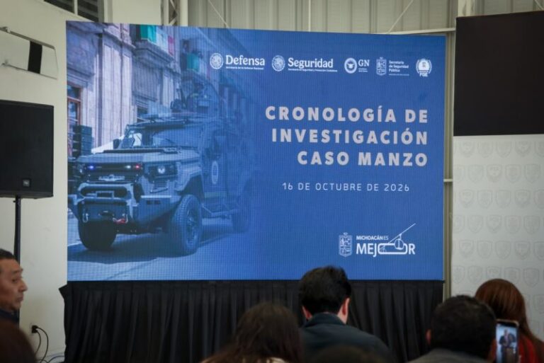 FGE reporta 90 por ciento de avance en investigación del homicidio de Carlos Manzo; suman 33 personas detenidas