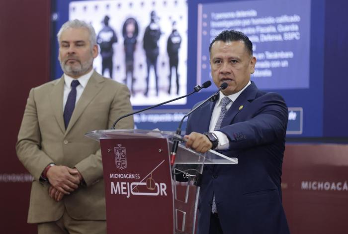 FGE reporta baja en hom1cidios y golp3s a estructuras crim1nales en Michoacán