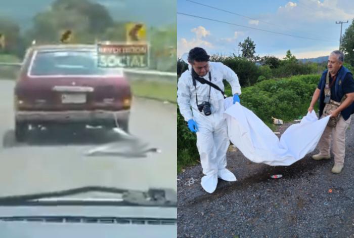FGE ya investiga a quien arrastró a un perro en la carretera Quiroga-Morelia