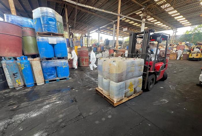 FGR destruye más de siete toneladas de químicos para drogas sintéticas en Michoacán