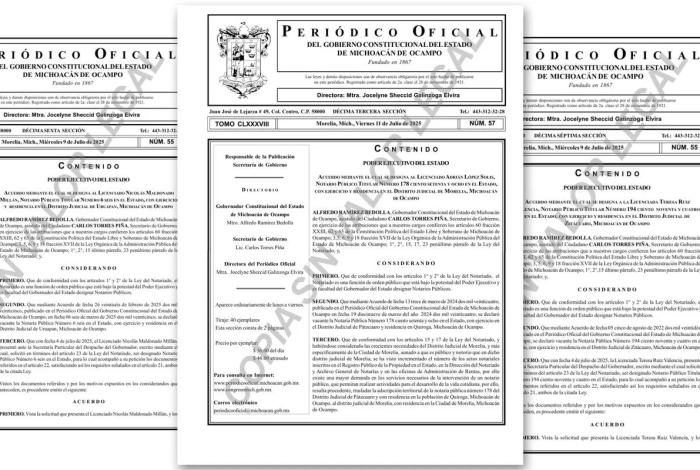 Finalmente, se publica entrega de notarías a Adrián López Solís y cercanos